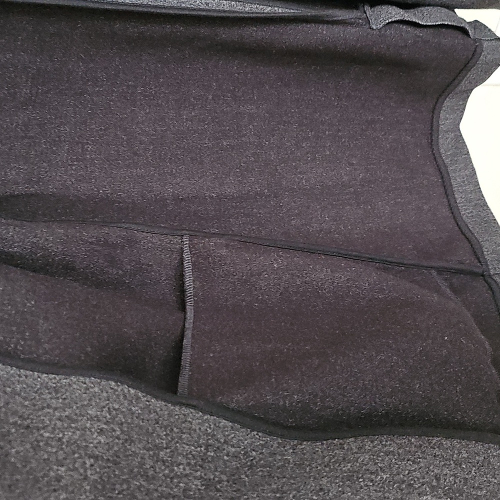 Banana Republic Factory Women's Open Front Jacket Coat Petite Medium PM Gray - Picture 4 of 5